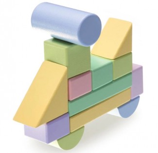 Деревянный Конструктор Xiaomi BEVA Variety Assembled Building Colored Blocks 80 шт